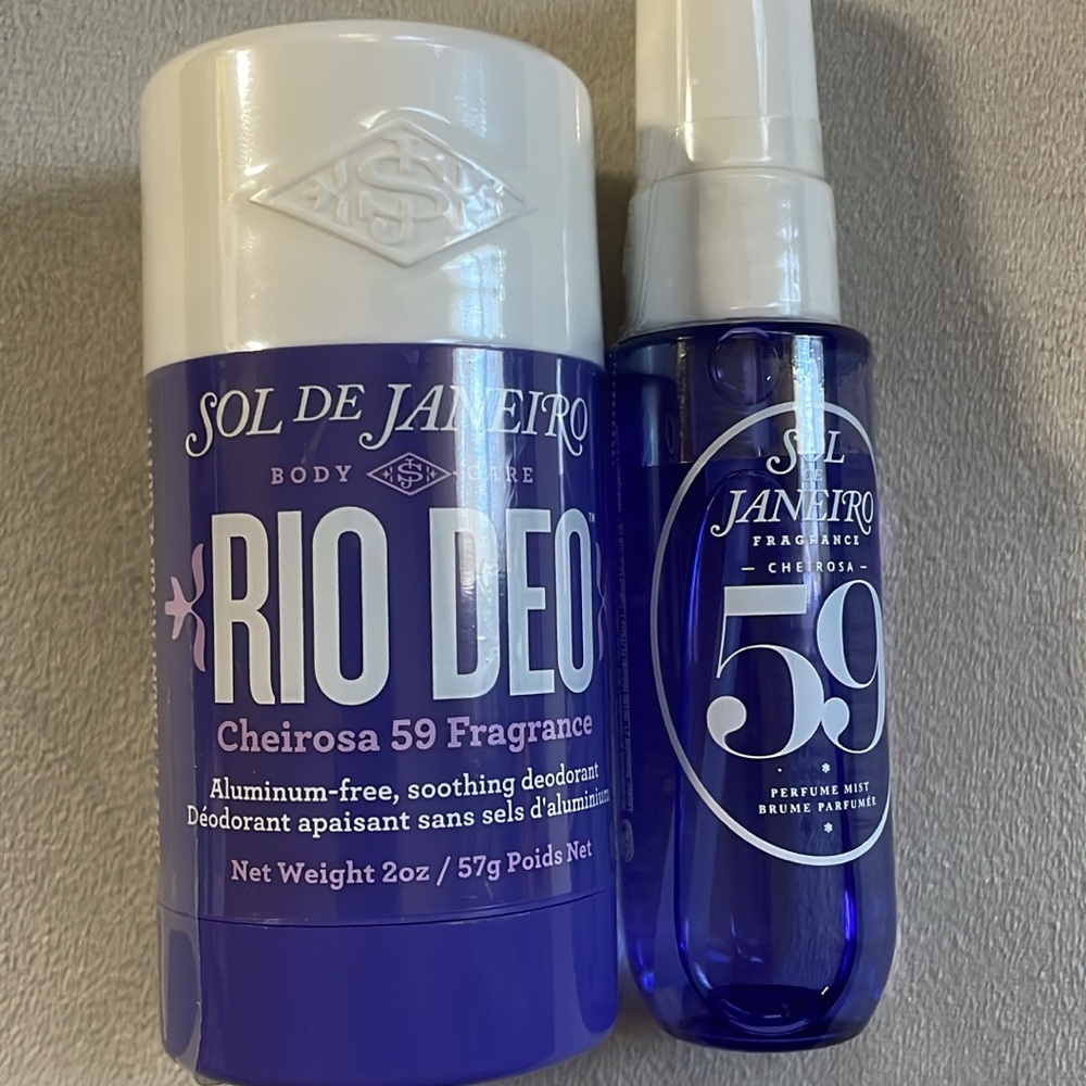 Sol de Janeiro Rio Deo and Cheirosa 59 Fragrance Set - White and Blue